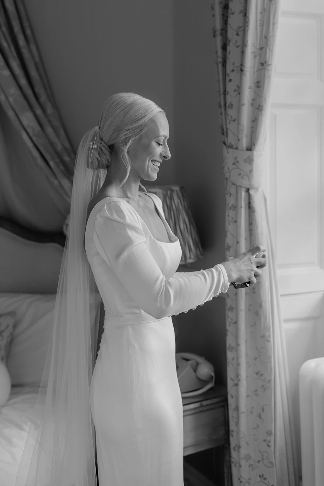 Amy & Sonny bridal hair at Middleton Lodge — photograph 3.