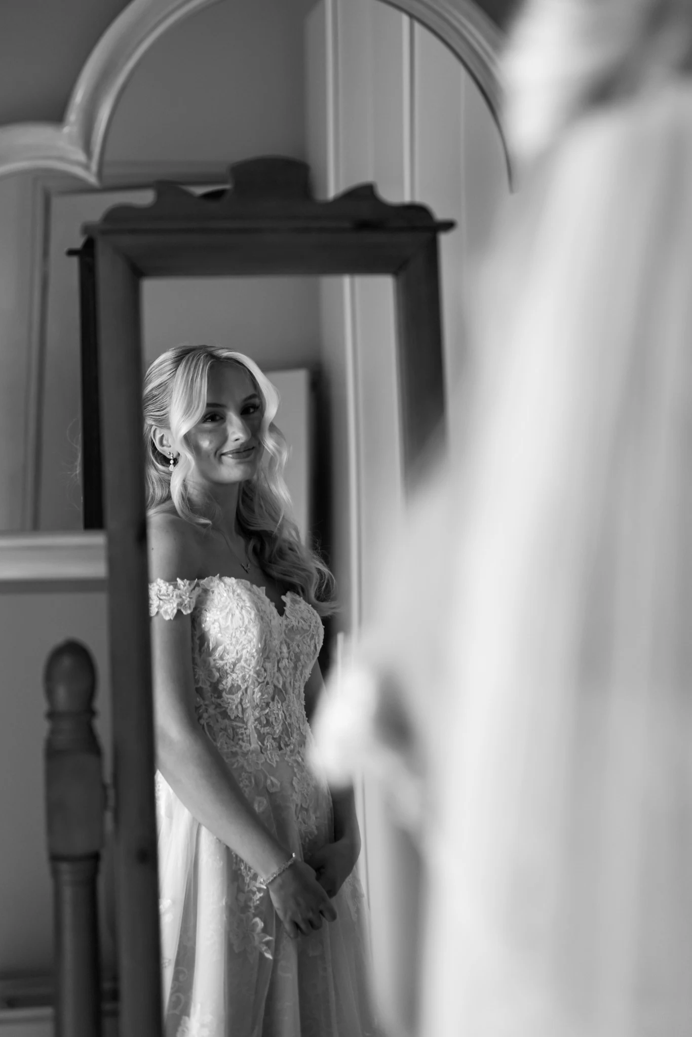 Mr & Mrs Payne bridal hair — photograph 1.